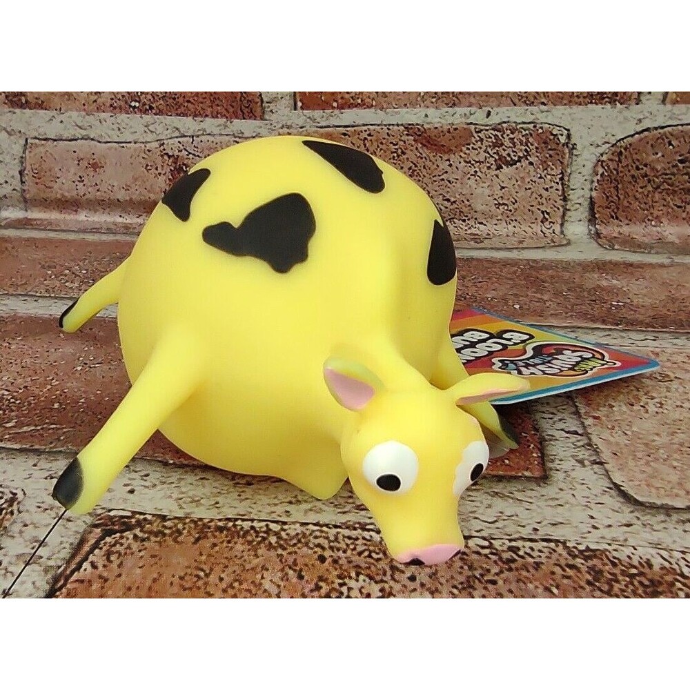 Fat Cow Ja-Ru Stretchy Toy Figure Squishy Animal Stretchable Squish Squeeze 3+